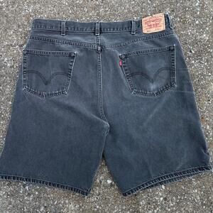 vintage baggy black Levi’s jorts